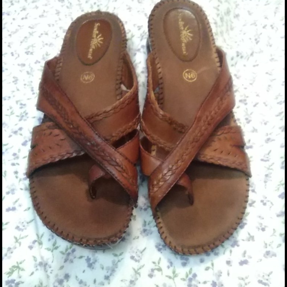 SunBay Footwear Leather Sandals size 9
